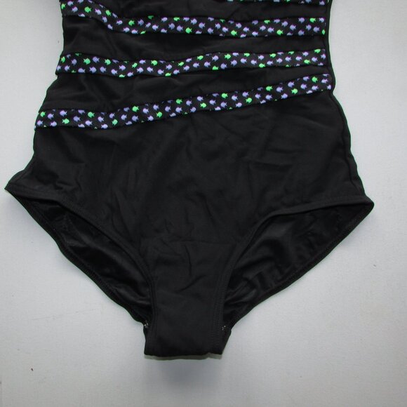 It Figures Black One Piece Swimsuit - Sz 12 - NEW - Picture 3 of 8